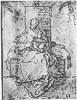 Maria mit dem Kind unter Baldachin, um 1511, Skizze