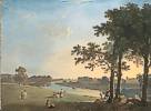 Richard Wilson (1714 - 1782) Blick über die Themse bei Richmond Gardens auf Syon House, um 1760/70